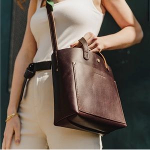 Portland Leather Goods mini crossbody tote